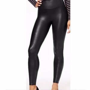 Spanx Faux Leather Leggings - Size L